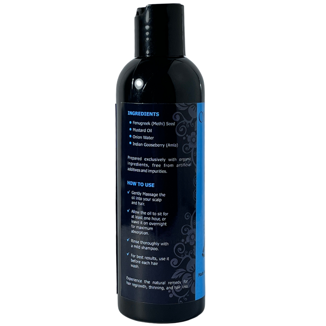 Onyxmethi Hair Oil - Organic Blend with Onion, Methi & Mustard Oil for Stronger, Healthier Hair